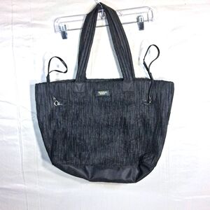 Victoria's Secret Large Black Rpmantic "Look What I Got?" Tote/ Overnighter Bag